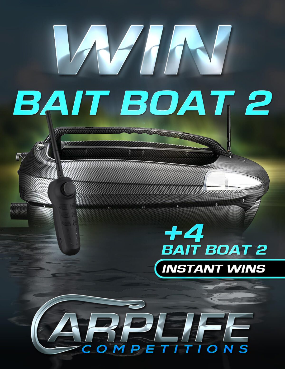 FLASH ND BAIT BOAT 2 MAIN PRIZE WITH INSTANT WINS