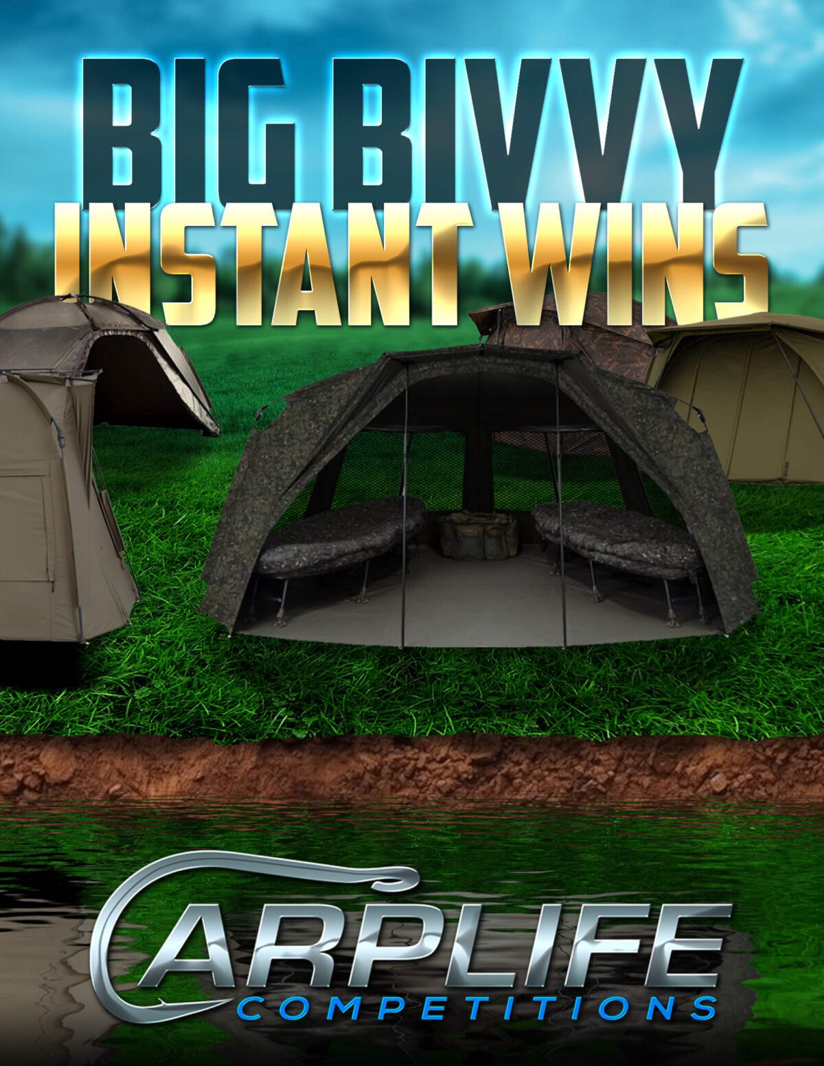 BIG BIVVY INSTANT WINS WITH £1250 BIVVY OF CHOICE MAIN PRIZE