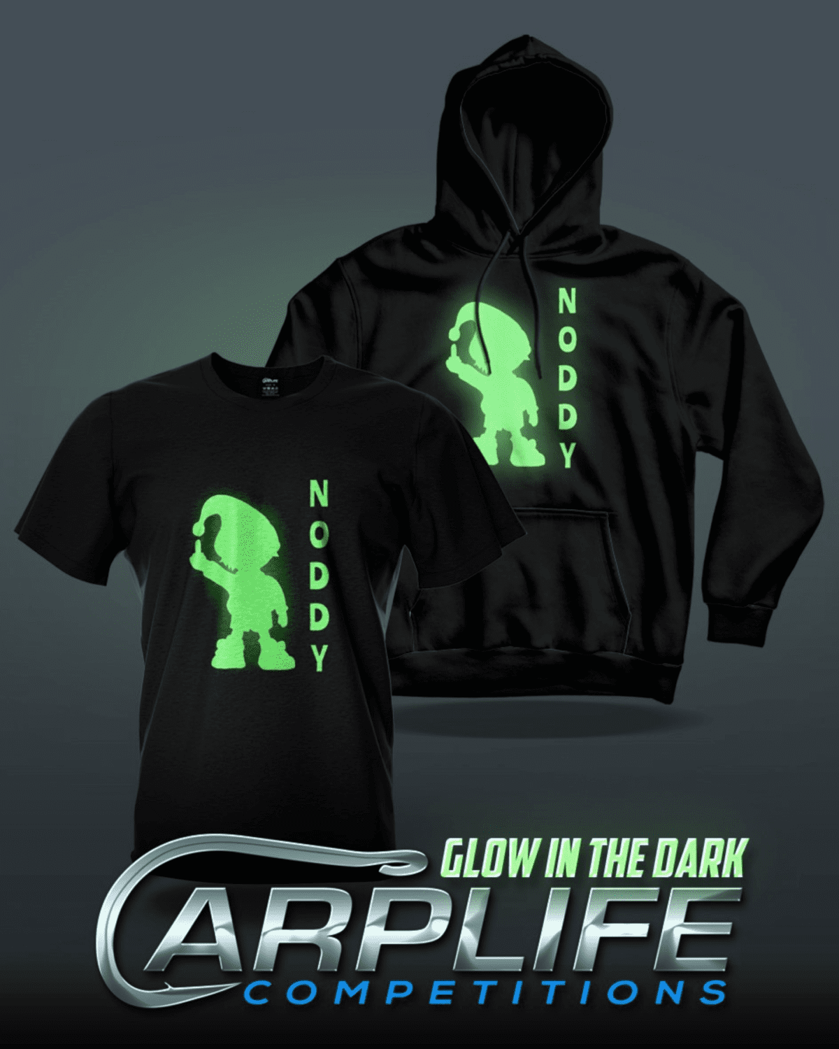 GLOW IN THE DARK NODDY T SHIRT AND HOODY COMBO PRE ORDER
