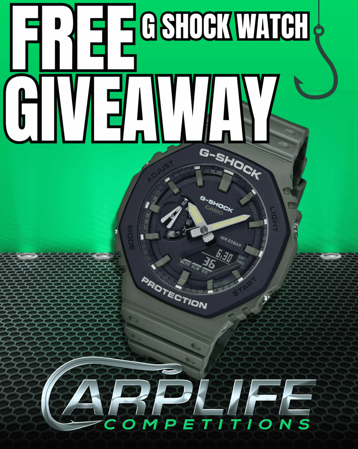 FREE CASIO G SHOCK WATCH JUST FOR FOLLOWING @CARPLIFEISLAND ON FACEBOOK!