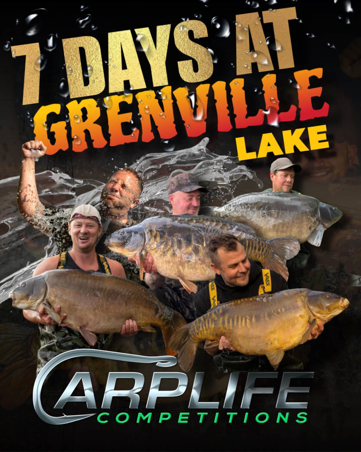 1 WEEKS FISHING AT GRENVILLE LAKE UK