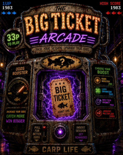 THE BIG TICKET ARCADE INSTANT WINS WITH £1000 END PRIZE